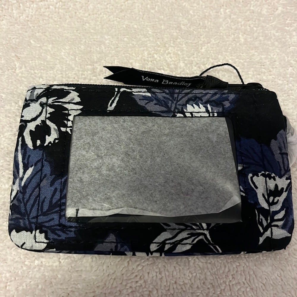 Frosted Floral Zip ID Case